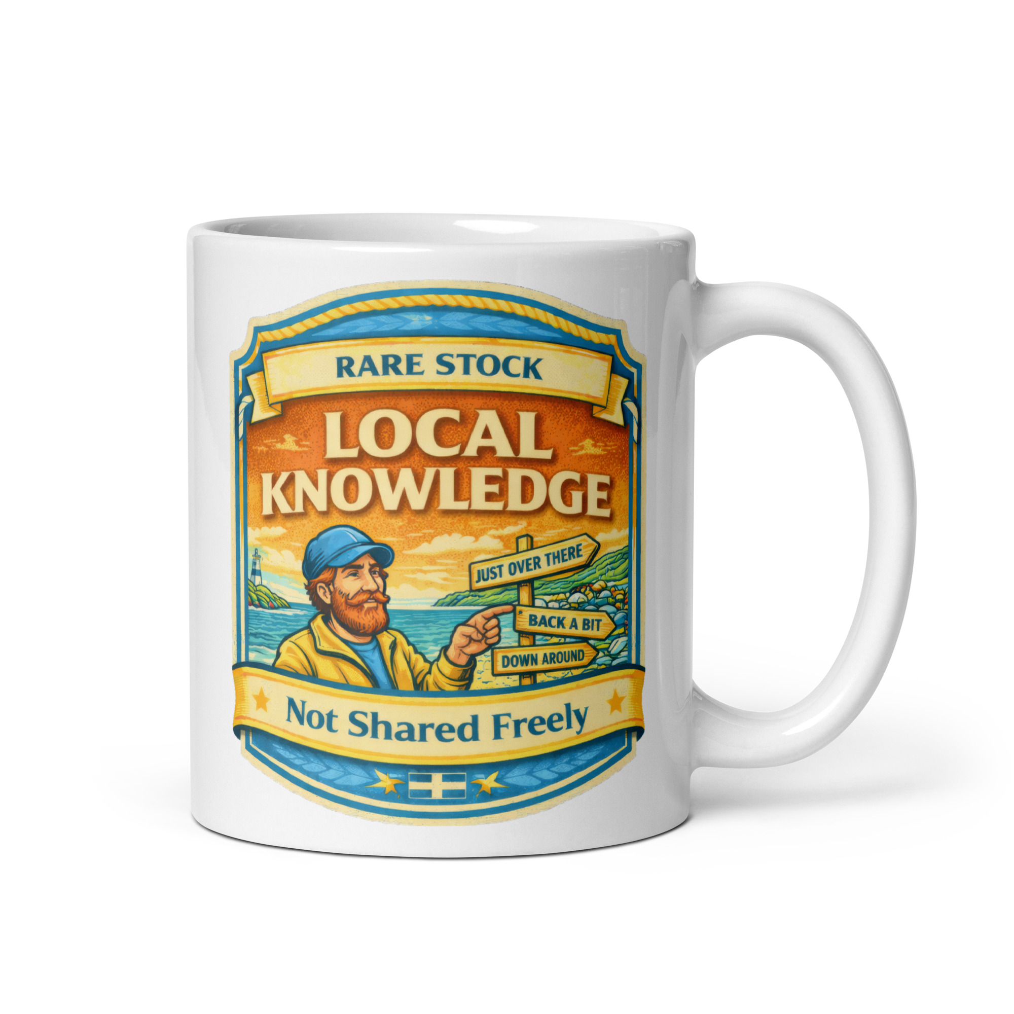 Rare Stock – Local Knowledge - White glossy mug