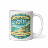 Coastal Calm - White glossy mug