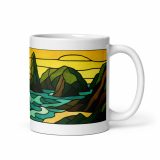 Tides of the Mount - White glossy mug