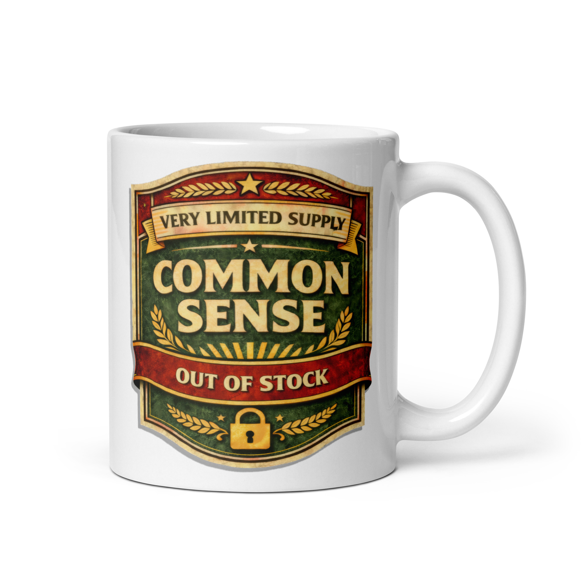 Common Sense – Out of Stock - White glossy mug