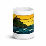 Golden Tide at St Michael’s Mount - White glossy mug