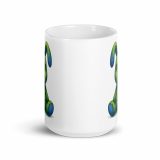 Broken Bunny Blues - White glossy mug