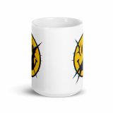 SMILE GLITCH - White glossy mug