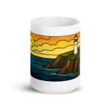 Beacon of the Western Cliffs - White glossy mug