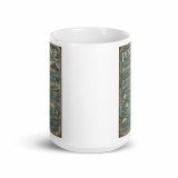 Penzance Coastal Signboard – White Glossy Mug white 15oz front view — Salt & Timber: Cornish Signs