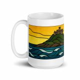 Golden Tide at St Michael’s Mount - White glossy mug