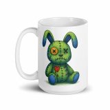 Broken Bunny Blues - White glossy mug