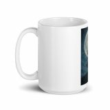 Moonlit Ronin - White glossy mug