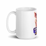 YEAH I MENT TO DO THAT PROPER JOB - PIG - White glossy mug