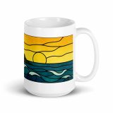 Golden Tide at St Michael’s Mount - White glossy mug