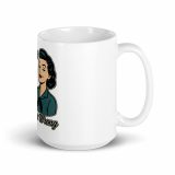 Coffee Because Murder Is Wrong - White glossy mug
