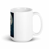 Moonlit Ronin - White glossy mug