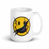 SMILE GLITCH - White glossy mug