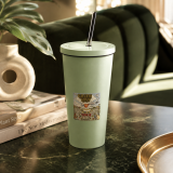 Green Lay Yokie Parody Insulated tumbler with a straw