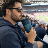 Nevermind the Donut – Insulated tumbler with a straw