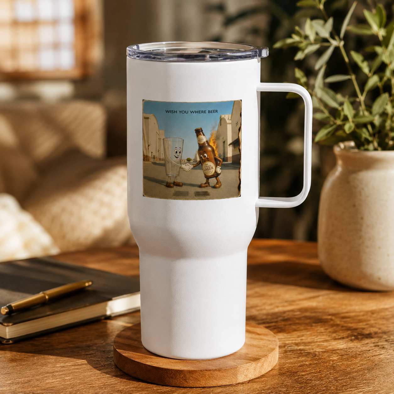 Dark Side of the Spoon – Travel mug with a handle
