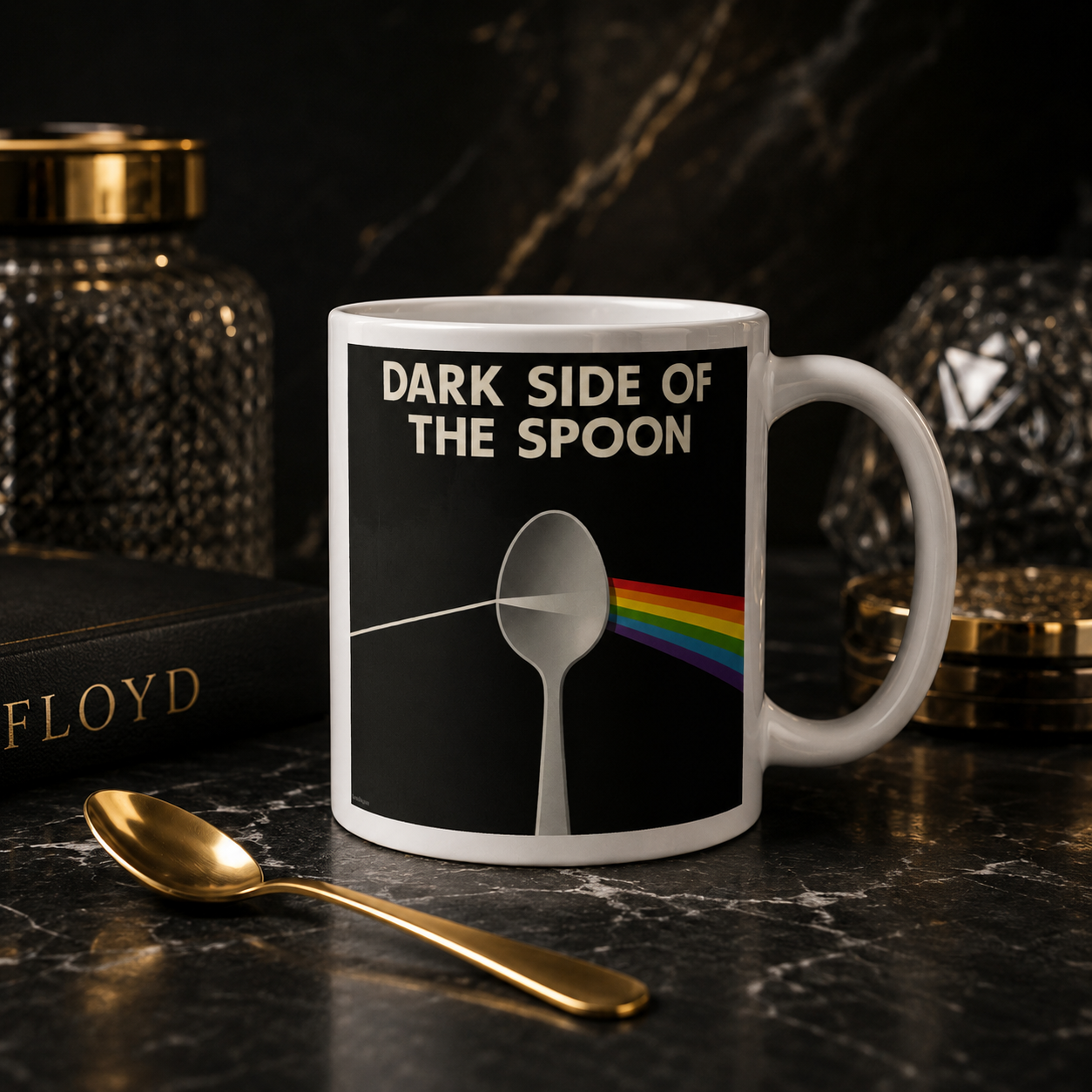 Dark Side of the Spoon – White glossy mug