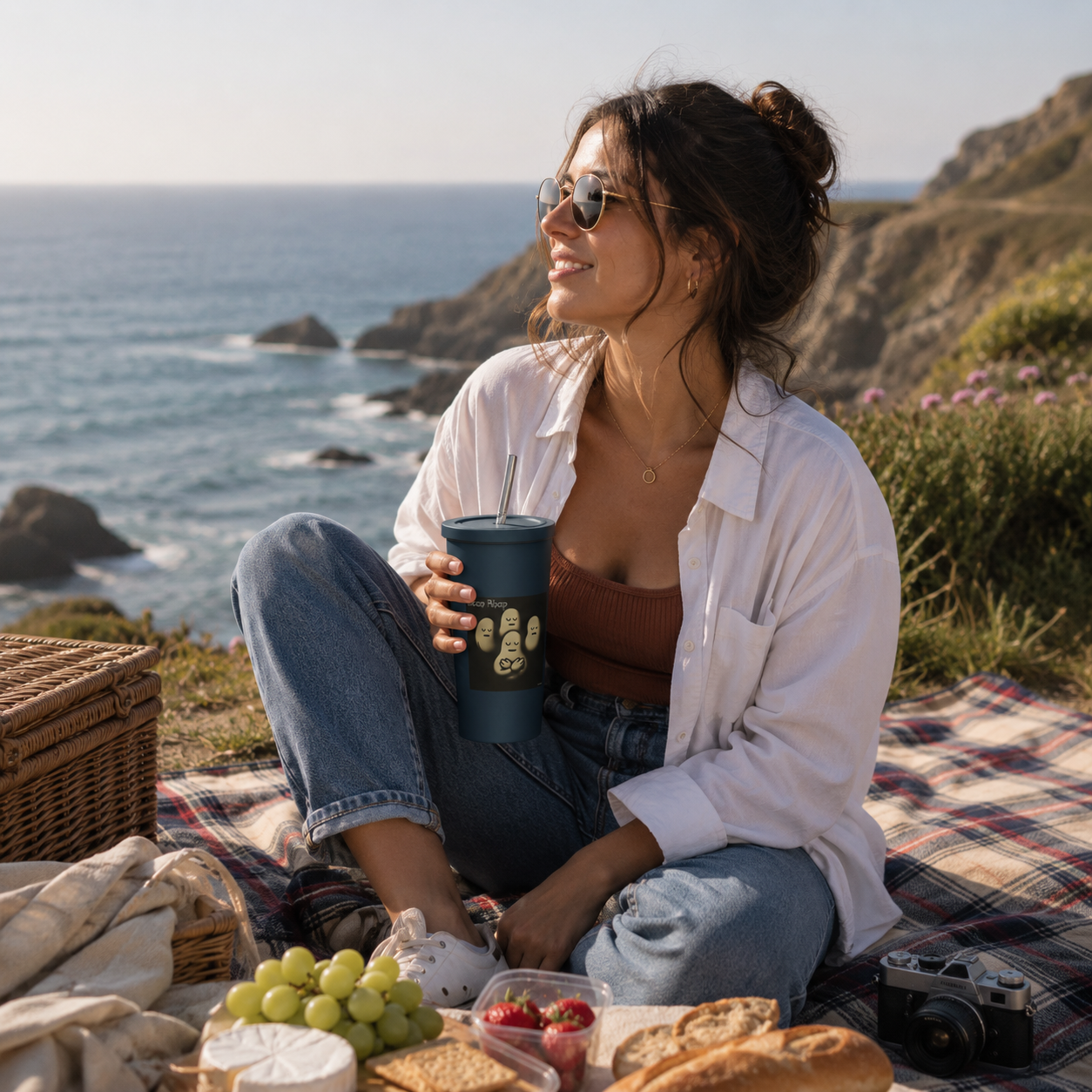 Bean Rhap - Insulated tumbler with a straw