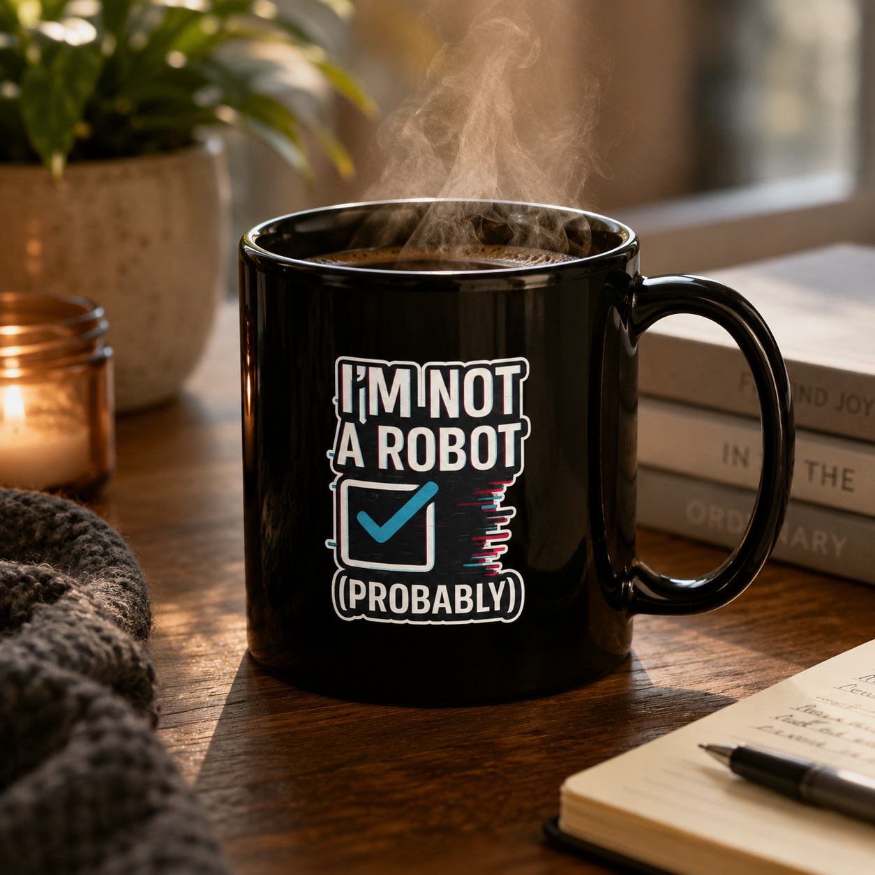 Im Not a RobotBlack - Glossy Mug
