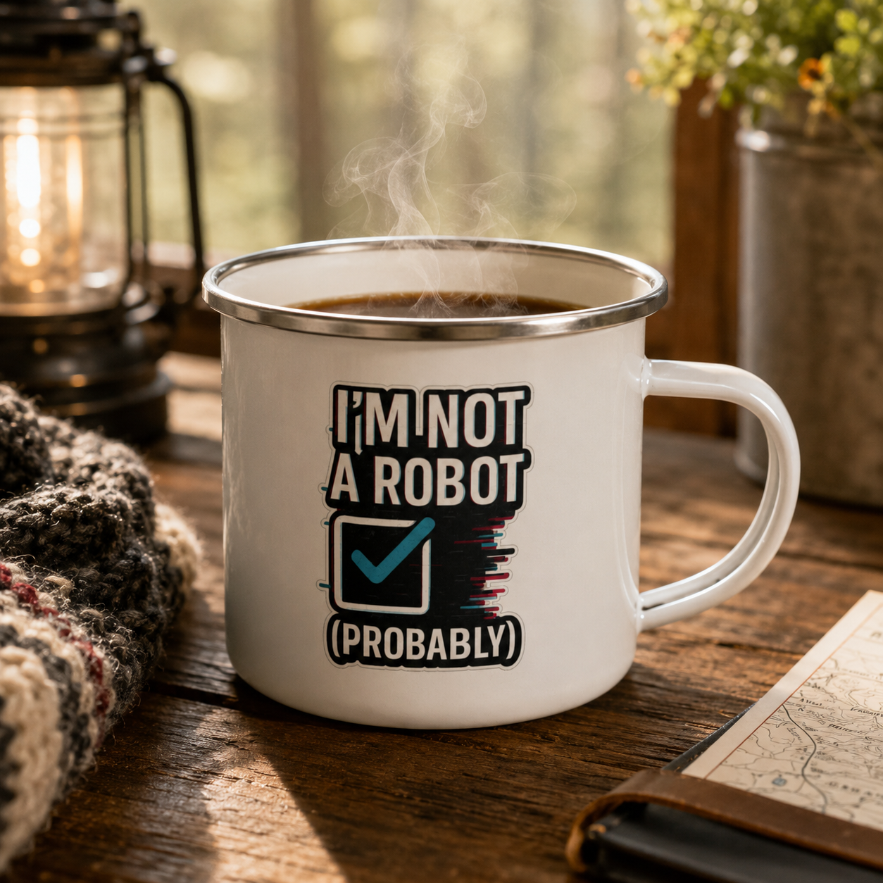 Im Not a Robot - Enamel Mug
