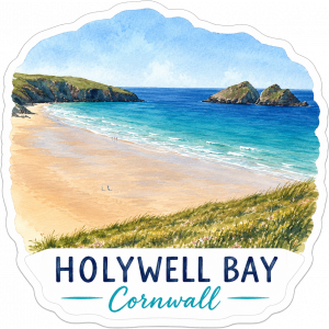 Holywell Bay Cornwall – Coastal Beach Scene