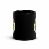 Trebah Garden Cornwall Artwork Design – Black Glossy Mug black 11oz front — Cornish Treasures