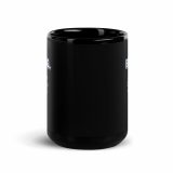 BUFFERING – Black Glossy Mug black 15oz front — Glitch State: Emotion Offline