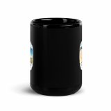 Holywell Bay Cornwall – Coastal Beach Scene - Black Glossy Mug