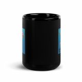 Nevermind the Donut Mug – Black Glossy Mug black 15oz front — Snack Tracks - The Ultimate Parody Album Collection