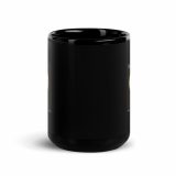 Bean Rhap – Black Glossy Mug black 15oz front — Snack Tracks - The Ultimate Parody Album Collection