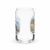 Minack Theatre Cornwalls Scenic Amphitheatre – Can-Shaped Glass 16oz 16oz back — Cornish Treasures