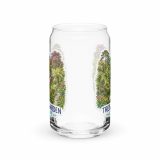 Trebah Garden Cornwall Artwork Design – Can-Shaped Glass 16oz 16oz back — Cornish Treasures