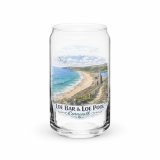 Loe Bar & Loe Pool Cornwall – Can-Shaped Glass 16oz 16oz left — Cornish Treasures