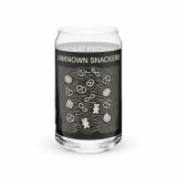 Unknown Snackers – Can-Shaped Glass 16oz 16oz left — Snack Tracks - The Ultimate Parody Album Collection