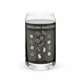 Unknown Snackers – Can-Shaped Glass 16oz 16oz right — Snack Tracks - The Ultimate Parody Album Collection