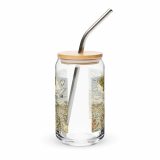 Green Lay Yokie Parody Can-shaped glass – Can-Shaped Glass 16oz 16oz with lid straw front — Snack Tracks - The Ultimate Parody Album Collection