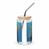 Nevermind the Donut Mug – Can-Shaped Glass 16oz 16oz with lid straw front — Snack Tracks - The Ultimate Parody Album Collection