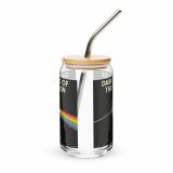 Dark Side of the Spoon – Can-Shaped Glass 16oz 16oz with lid straw front — Snack Tracks - The Ultimate Parody Album Collection