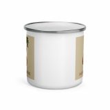 Aladdin Sane Carrot Parody Glass –Enamel Mug – Enamel Mug white 12oz front — Snack Tracks - The Ultimate Parody Album Collection