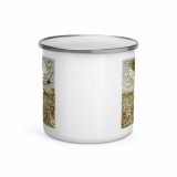 Green Lay Yokie Parody Enamel Mug – Enamel Mug white 12oz front — Snack Tracks - The Ultimate Parody Album Collection