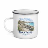 Minack Theatre Cornwall Enamel Mug – Coastal Cliffside Design
