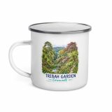 Trebah Garden Cornwall Artwork Design - Enamel Mug