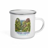Trebah Garden Cornwall Artwork Design - Enamel Mug