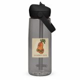 Aladdin Sane Carrot Parody Water Bottle – Flip Straw Water Bottle charcoal back — Snack Tracks - The Ultimate Parody Album Collection