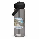 Flip straw water bottle – Flip Straw Water Bottle charcoal front — Cornish Treasures
