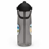 Holywell Bay Cornwall – Flip Straw Water Bottle charcoal left — Cornish Treasures