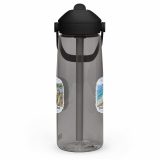 Loe Bar & Loe Pool Cornwall – Flip Straw Water Bottle charcoal left — Cornish Treasures