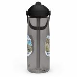 Flip straw water bottle – Flip Straw Water Bottle charcoal left — Cornish Treasures