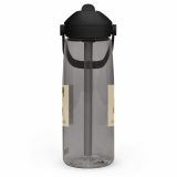 Aladdin Sane Carrot Parody Water Bottle – Flip Straw Water Bottle charcoal left — Snack Tracks - The Ultimate Parody Album Collection
