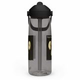 Bean Rhap – Flip Straw Water Bottle charcoal left — Snack Tracks - The Ultimate Parody Album Collection